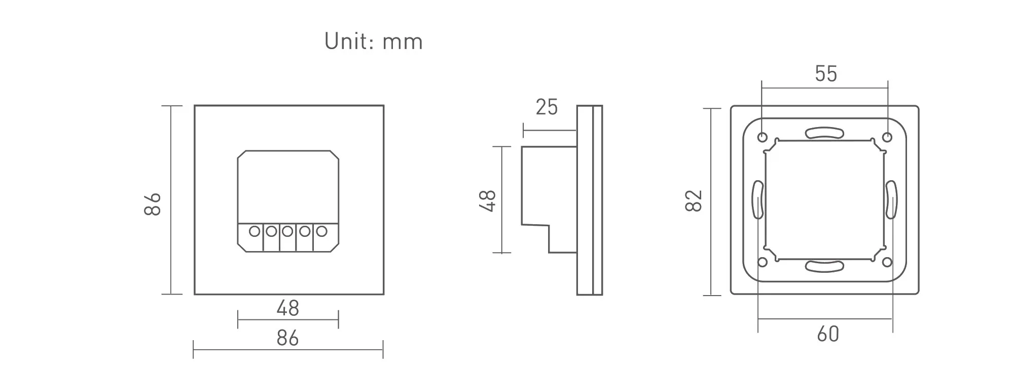 RF2.4GHz CCT dim Touch Panel, PWM Power output, 12-24Vdc, 192W 4A×2CH, Single/Multi Zone Support. E1  LTECH Touch Panel
